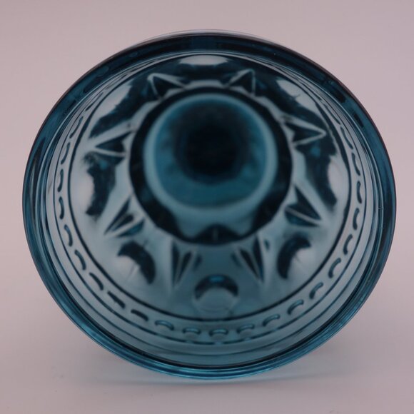 Set of Seven(7) Blue Glasses with Square Base - Picture 13 of 13